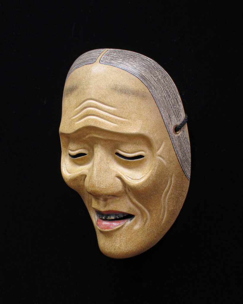 能面 木彫り 姥 彫刻/オブジェクト - 彫刻・オブジェ 